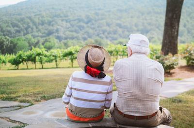 A senior couple enjoying time together